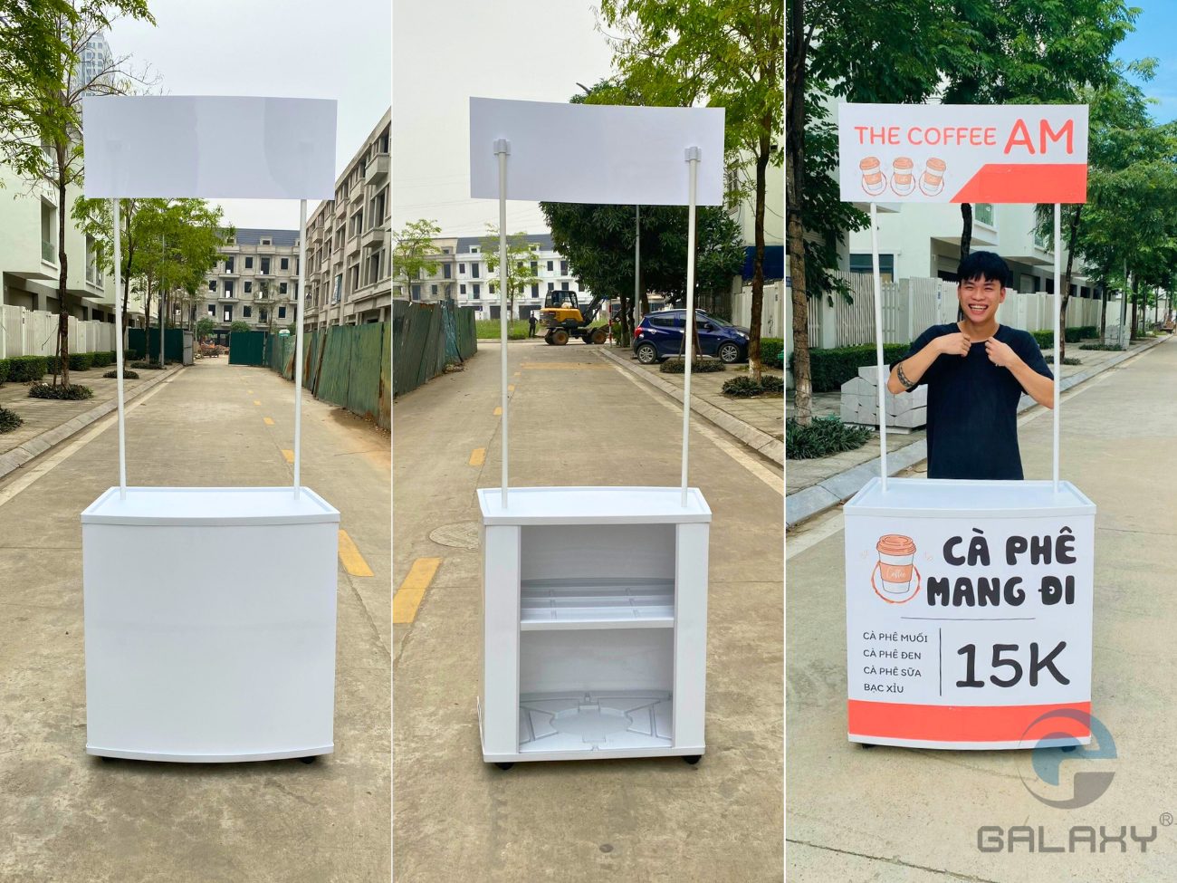 Booth sampling và standee - Sự kết hợp hoàn hảo