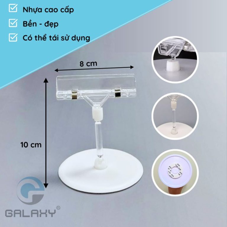 Kẹp wobbler để bàn 4014, kẹp nhựa quảng cáo