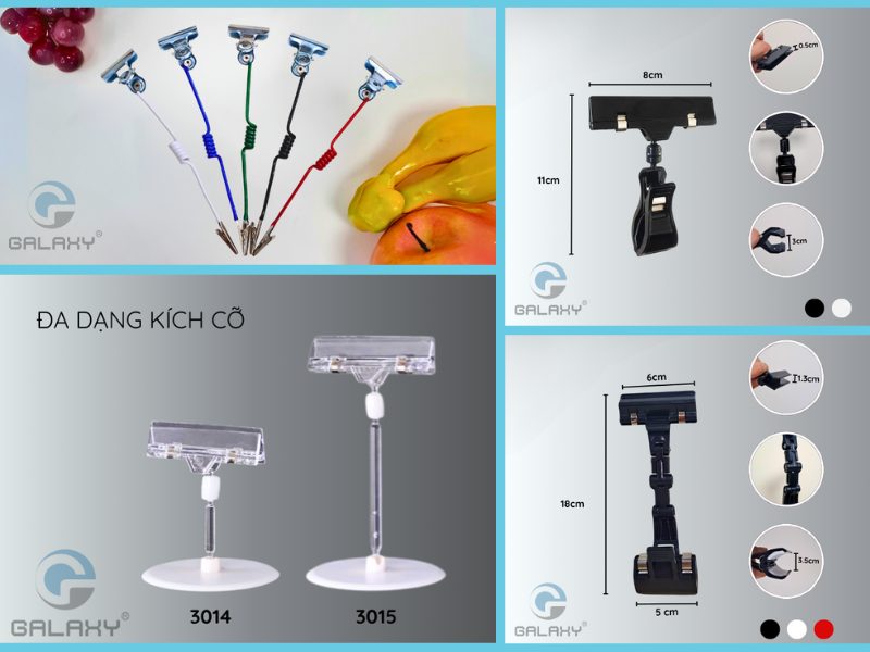 Các mẫu kẹp wobbler phổ biến trên thị trường năm 2024