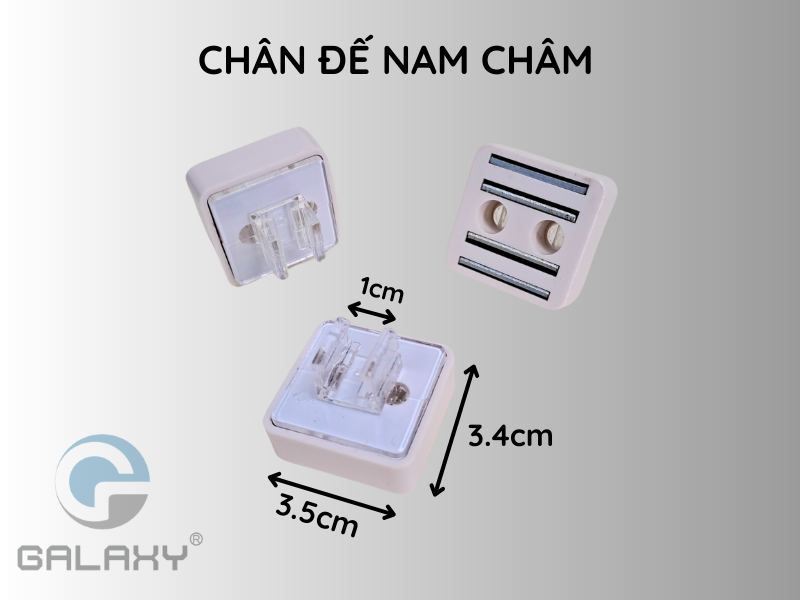 Bộ chân nam châm từ gắn bảng giá siêu thị A3, A4, A5, A6