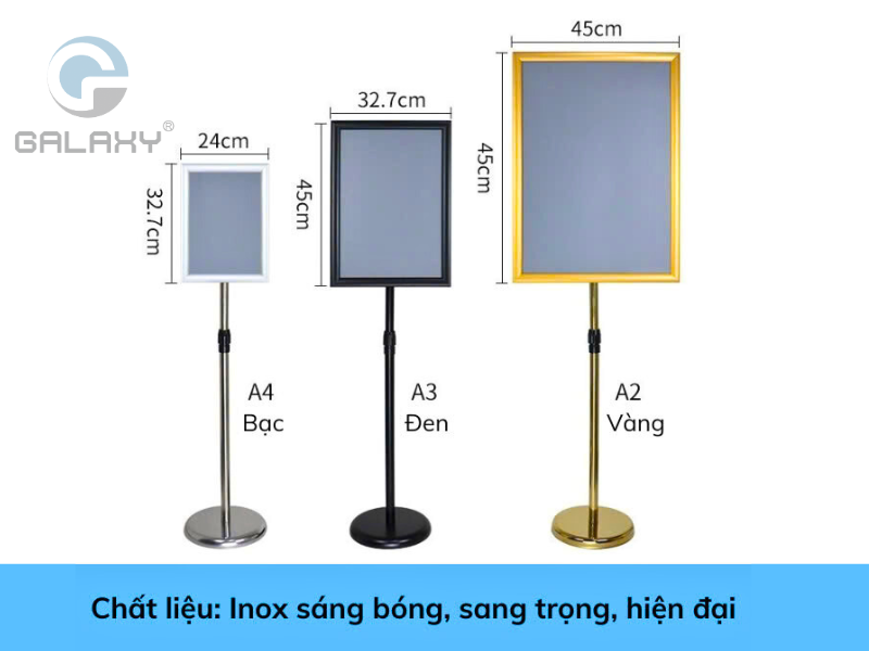 Vì sao các nhà hàng sang trọng chọn chân menu inox?