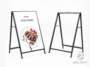 Standee chữ A bằng sắt 2 mặt - Bí quyết quảng cáo ngoài trời