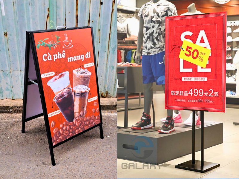 Standee - Wobbler: Công cụ trưng bày, quảng cáo hiệu quả 2025. Bí quyết tăng doanh số!