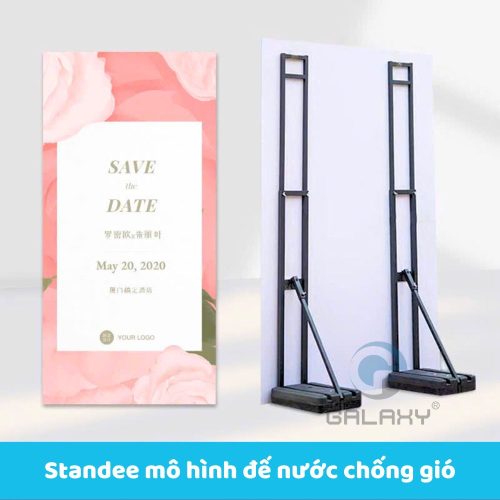Standee mô hình đế nước