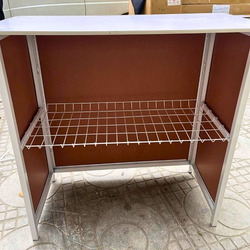 Quầy sắt, booth sampling sắt, quầy bán hàng di động bằng sắt