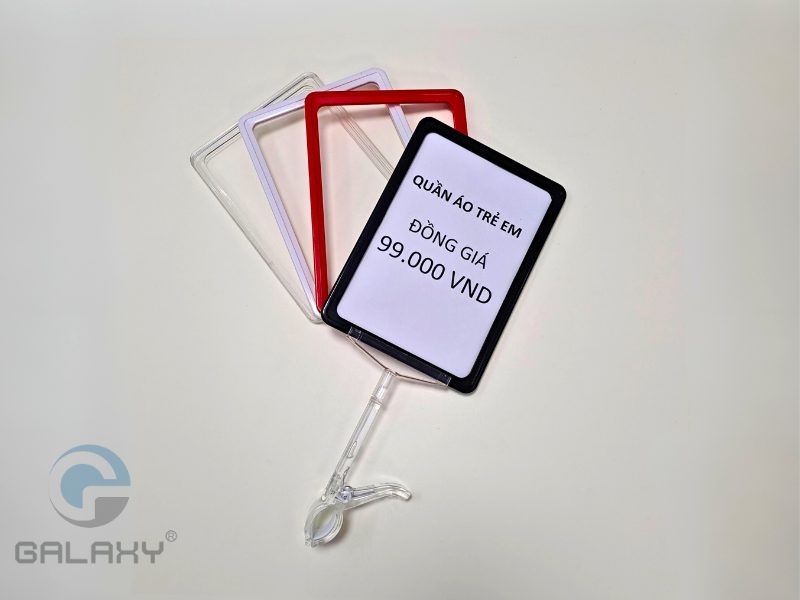 5 lý do cửa hàng nên dùng kẹp mica và khung bảng giá