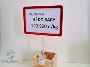 5 lý do cửa hàng nên dùng kẹp mica và khung bảng giá