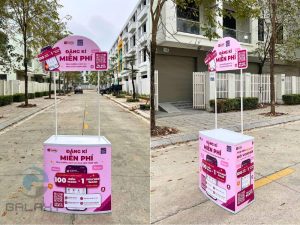 Quầy sampling di động từ 650K: 5 lý do nên mua