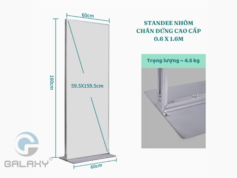 Standee nhôm 2 mặt: Lựa chọn phù hợp cho cửa hàng và sự kiện