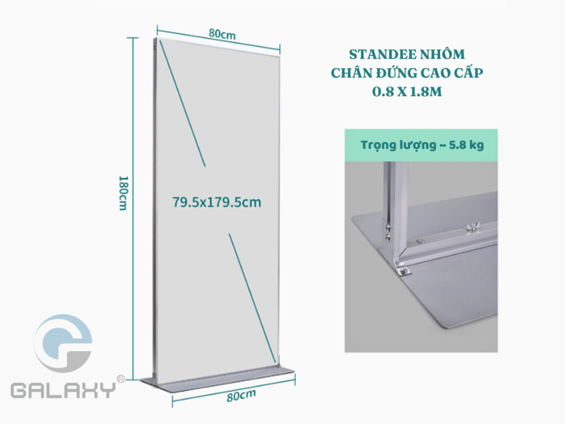 Standee nhôm 2 mặt: Lựa chọn phù hợp cho cửa hàng và sự kiện