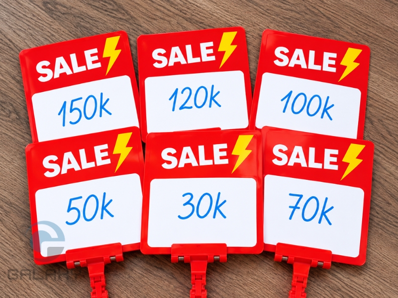 5 mẫu kẹp bảng giá sale phổ biến trong cửa hàng