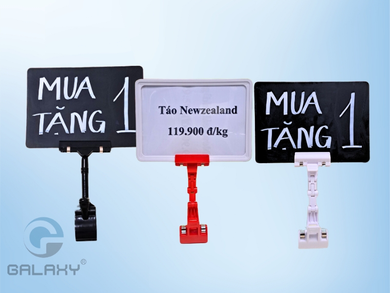 5 mẫu kẹp bảng giá sale phổ biến trong cửa hàng