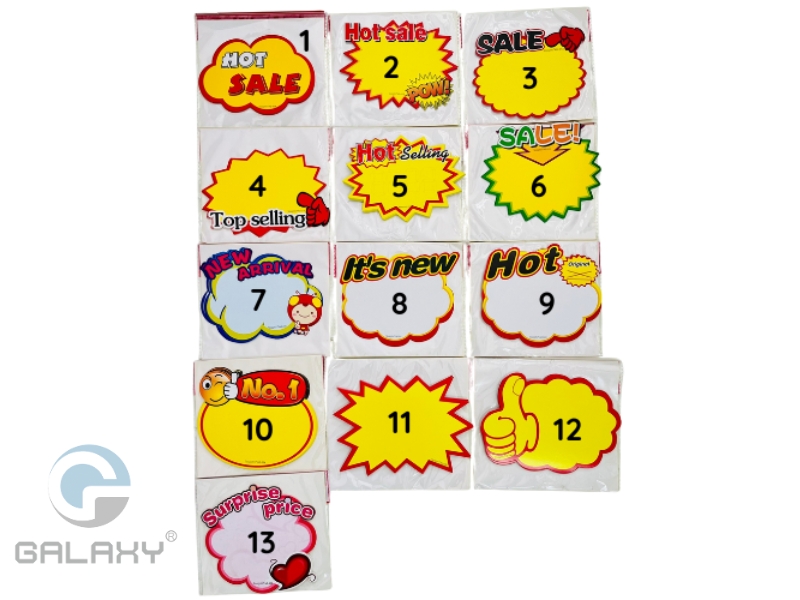 5 mẫu kẹp bảng giá sale phổ biến trong cửa hàng